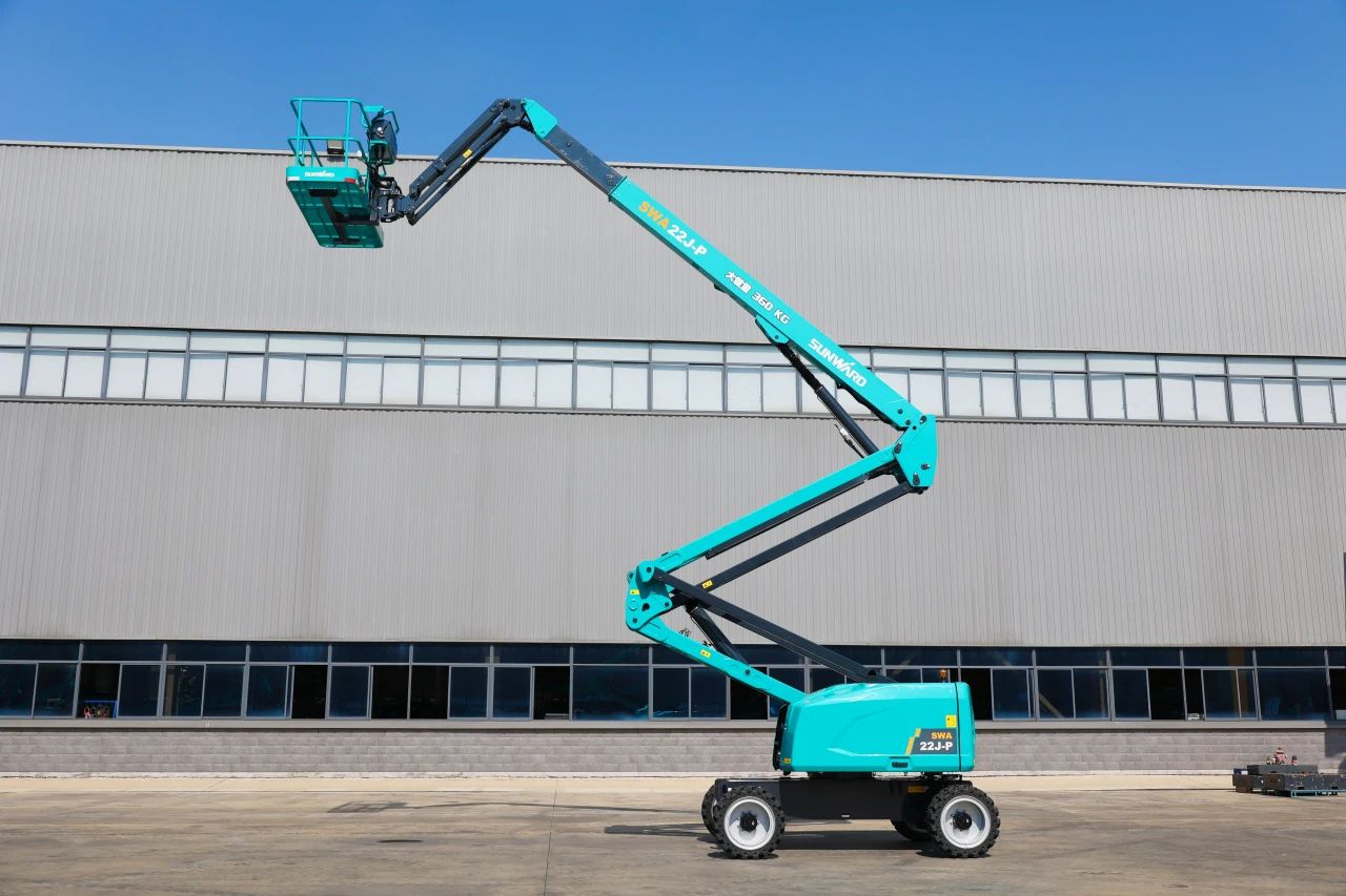 技术新标杆!江南网页版智能SWA22J-P柴动曲臂式高空作业平台下线!