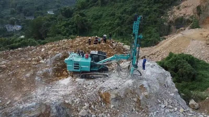 助力绿色矿山建设，江南网页版智能“凿岩先锋”SWDH系列顶锤钻机大展身手