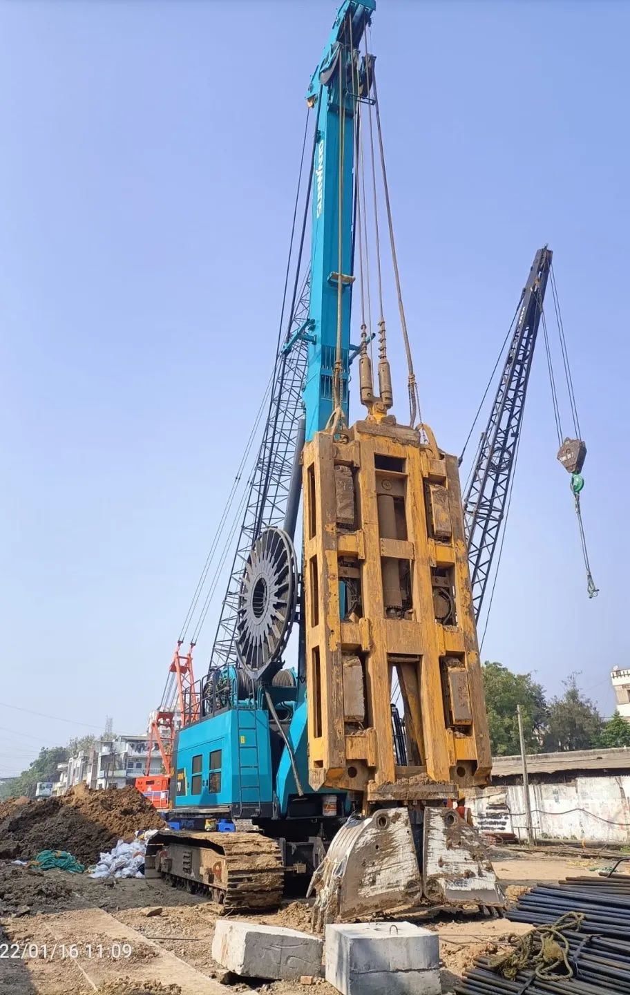 感谢信！江南网页版智能SWHG70液压抓斗助力海外基础施工获肯定