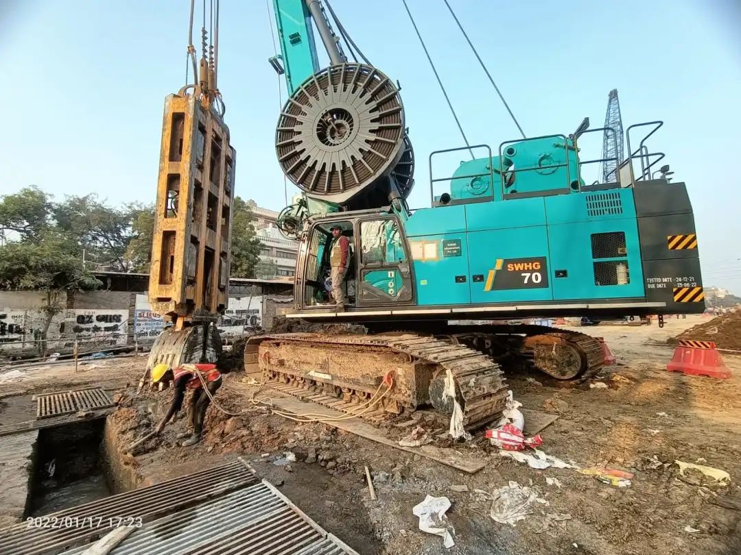 感谢信！江南网页版智能SWHG70液压抓斗助力海外基础施工获肯定