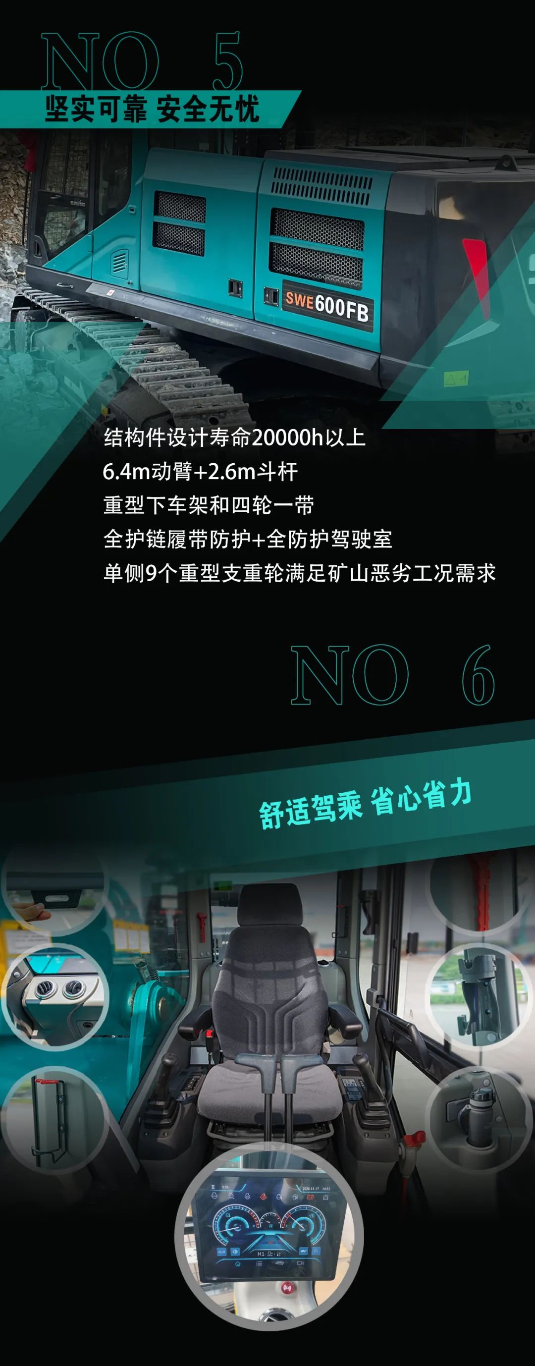 一图读懂 | 专为矿山重载施工而生！江南网页版智能SWE600FB破碎锤重磅回归