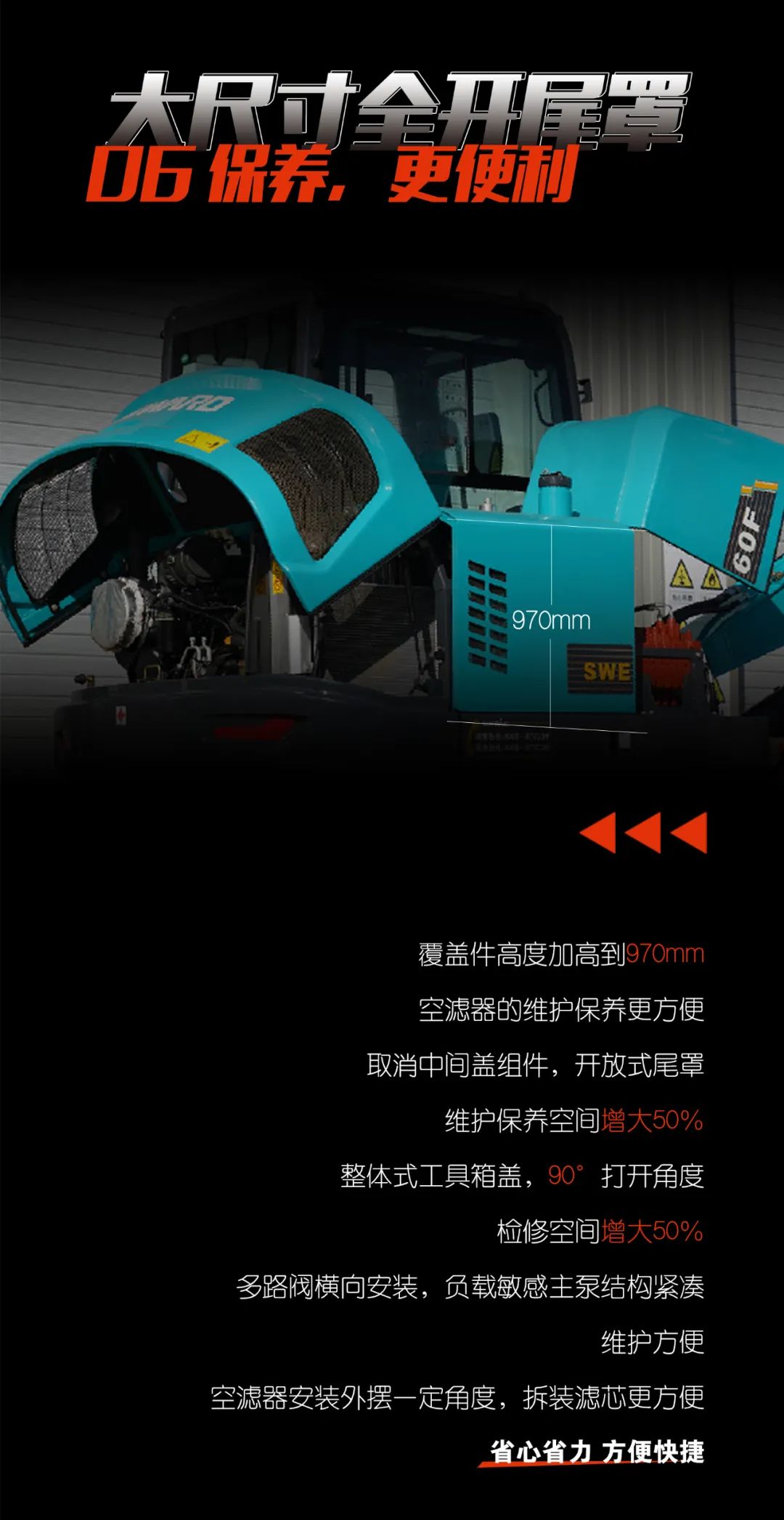 一图读懂 | 献礼七一 · 江南网页版智能SWE60F挖掘机低碳来袭