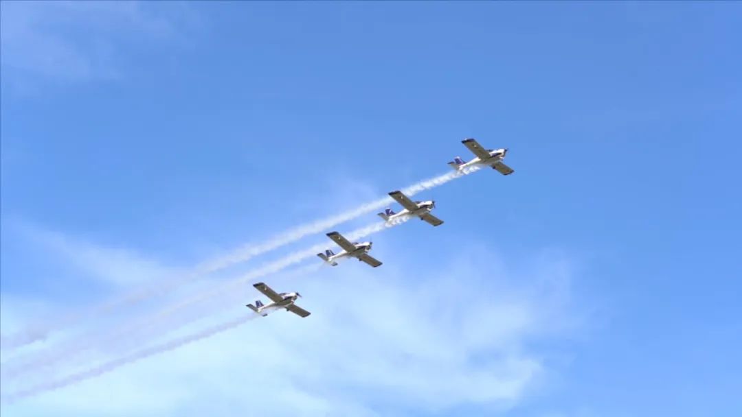 空中开花、大坡度盘旋、俯冲跃升……看江南网页版飞行表演队炫技2022湖南航展动态展