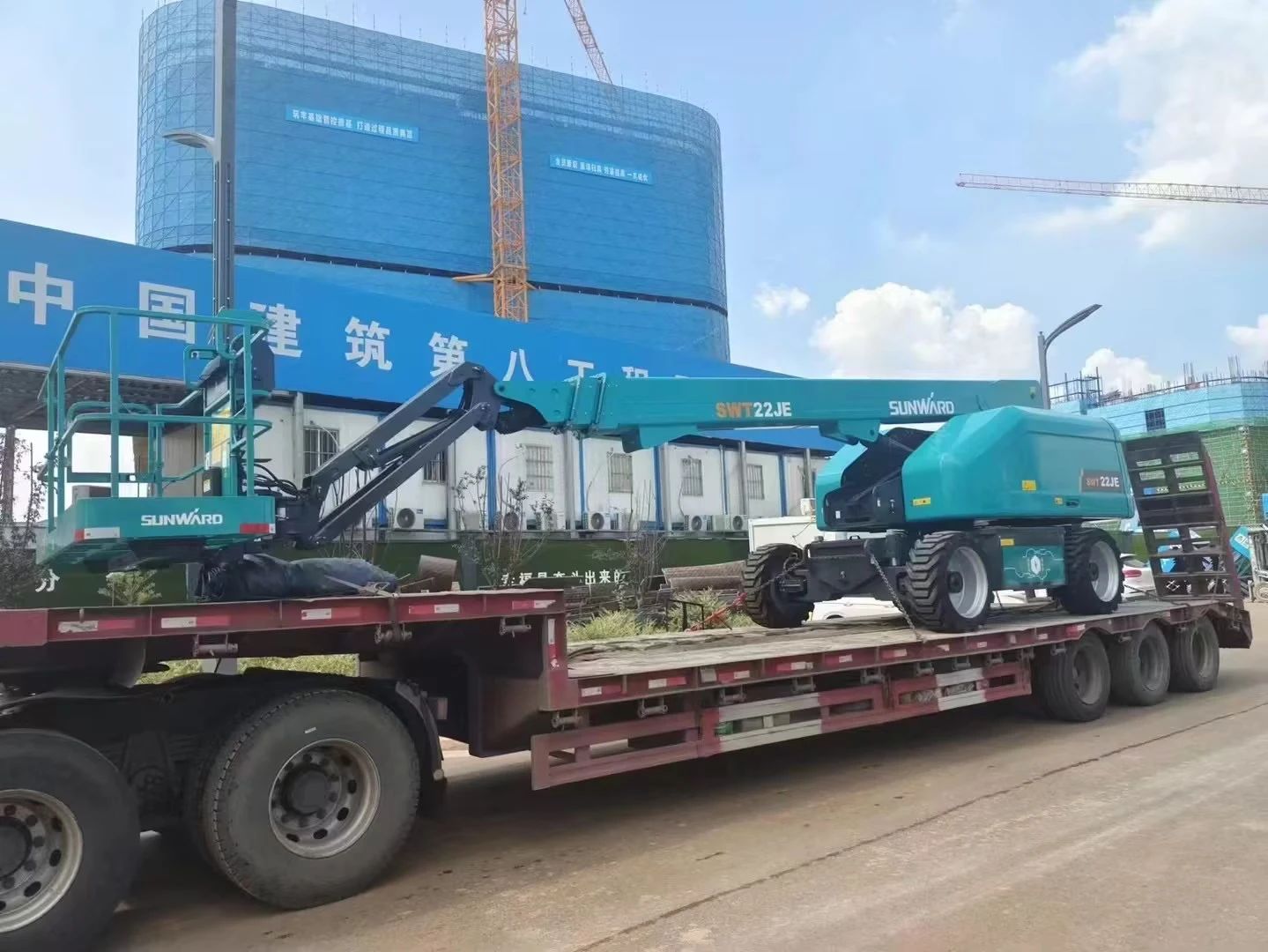 实力上新！江南网页版智能电动直臂高空作业平台进军华中市场