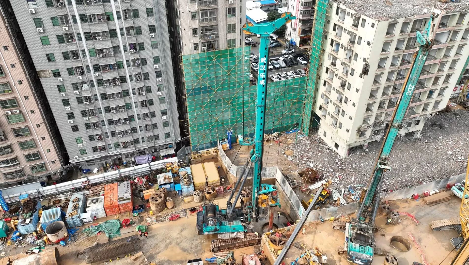 性能突出，超强助力！江南网页版智能旋挖钻机助力深圳地铁五和站施工