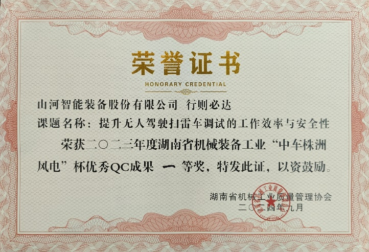 喜讯！2023年度省机械工业质量管理成果擂台赛江南网页版智能再获殊荣！